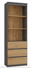 Kontori raamaturiiul Top E Shop Regal RS-60, 60 x 35 x 180 cm, antratsiit/tamm