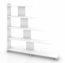Põrandariiul Kalune Design Reward, 19.5 x 121.8 x 120 cm, valge