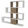 Põrandariiul Kalune Design Karlin II, 19.5 x 120 x 109 cm, valge/pruun