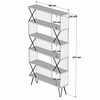 Põrandariiul Kalune Design Extra, 22 x 90 x 167.3 cm, pähkel/must