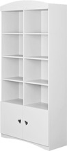 Laste raamaturiiul Kocot Kids Julia, 90 x 36 x 180.5 cm, valge