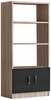 Raamaturiiul Kalune Design Vario D, 37.6 x 63.6 x 140 cm, tamm/must