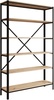 Raamaturiiul ADRK Ralph, 110 x 30 x 180.2cm, tamm/must