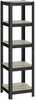 Riiul Songmics GLR037B01, 150 x 37 cm, hall/must, 5 riiulit