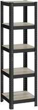 Riiul Songmics GLR037B01, 150 x 37 cm, hall/must, 5 riiulit