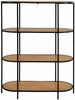 Raamaturiiul House Nordic Vita, 85 x 36 x 111 cm, tamm/must