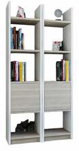 Põrandariiul Kalune Design Esbi 102, 66.2 x 29.5 x 150 cm, valge/helepruun