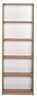Raamaturiiul Kalune Design KTP-350-SS-1, 26 x 64 x 182 cm, helepruun