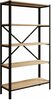 Raamaturiiul ADRK Rene, 80 x 30 x 146.8 cm, tamm/must
