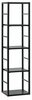 Põrandariiul ASM Switch RM2, 30 x 25 x 118 cm, must