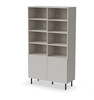 Riiul Halmar Paxos REG-1, 100 x 40 x 179 cm, kashmiir/must