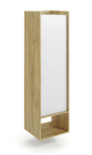 Raamatukapp Halmar Mobius 1D, tamm/valge