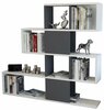 Põrandariiul Kalune Design Karlin 322RTC1103, 19.5 x 120 x 109 cm, antratsiit/valge