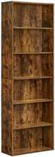 Raamaturiiul Vasagle, 24 x 60 x 178,5 cm, vintagepruun