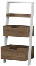 Põrandariiul Kalune Design Low, 59 x 35 x 120 cm, pruun/valge, tamm/valge