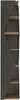 Raamaturiiul Kalune Design Arrow 875ZNA4623, 31.8 x 31.8 x 165 cm, must/pähkel