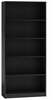 Raamaturiiul Top E Shop R60, 60 x 30 x 182 cm, must