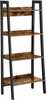 Raamaturiiul Vasagle, 4 taset, 56 x 34 x 137,5 cm, vintagepruun-must