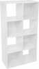 Raamaturiiul 5five Simply Smart, 8 riiulit, MDF, 68 x 32 x 134 cm, valge