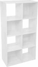 Raamaturiiul 5five Simply Smart, 8 riiulit, MDF, 68 x 32 x 134 cm, valge