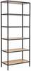 Riiul Home4You Hedvig, 63 x 33 x 152 cm, pruun/must