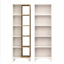 Põrandariiul Kalune Design Potenza 811MDD3601, pruun/valge, 25 x 100 x 162 cm