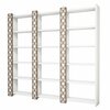 Põrandariiul Kalune Design City 3, 184.6 x 24.2 x 170 cm, valge/pruun