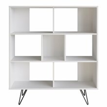 Raamaturiiul Kalune Design Mistico, 29.5 x 120 x 132.2 cm, valge