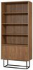 Raamaturiiul Kalune Design Rea, 80 x 36 x 182 cm, must/pähkel