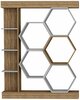 Põrandariiul Kalune Design Sueno 322RTC1112, 29.6 x 140 x 177.4 cm, valge/pähkel