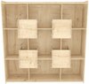 Raamaturiiul Kalune Design Alimo, 27.5 x 136.7 x 138 cm, tamm