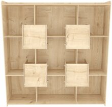 Raamaturiiul Kalune Design Alimo, 27.5 x 136.7 x 138 cm, tamm