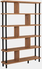 Raamaturiiul Kalune Design Meta 688DRA1208, 28 x 120 x 168.5 cm, pruun/must