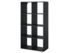 Riiul Eltap Postto, 40 x 80 x 150 cm, must