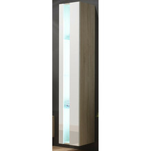 Seinale kinnitatav riiul Cama Meble Vigo WIO180, 180 x 40 x 30 cm, sonoma tamm / valge läikiv