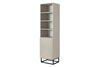 Raamaturiiul Bogart Asha, 50 cm, hall mustade jalgadega