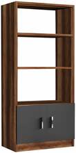 Raamaturiiul Kalune Design Vario D, 37.6 x 63.6 x 140 cm, antratsiit/puit