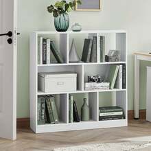 Raamaturiiul Vasagle LBC52WT, 97,5 x 100 x 30 cm, valge