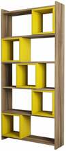 Põrandariiul Kalune Design Box II, 80 x 22 x 170 cm, pruun/kollane