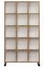 Raamaturiiul Kalune Design Crotone, 25 x 90 x 165.5 cm, pruun/valge