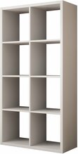 Raamaturiiul ADRK Cleo V, valge, 77 x 33 x 150 cm