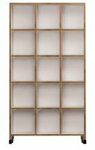Raamaturiiul Kalune Design Crotone, 25 x 90 x 165.5 cm, pruun/valge