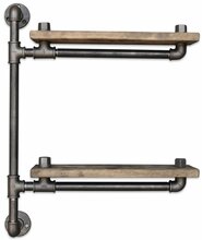 Seinariiul Kalune Design Boruraf076, 47 x 60 x 13 cm, pruun/must