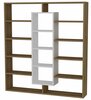 Põrandariiul Kalune Design Ample, 125 x 22 x 135.7 cm, pruun/valge