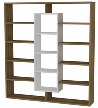 Põrandariiul Kalune Design Ample, 125 x 22 x 135.7 cm, pruun/valge
