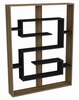Põrandariiul Kalune Design Esteban, 120 x 22 x 156 cm, pruun/must