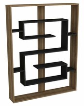 Põrandariiul Kalune Design Esteban, 120 x 22 x 156 cm, pruun/must