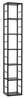 Põrandariiul ASM Switch RM1, 30 x 25 x 176 cm, must