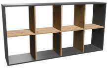 Põrandariiul Top E Shop Malax 2x4, 30 x 147 x 75 cm, antratsiit/tamm artisan