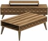 Elutoa mööblikomplekt Kalune Design 845(III), pähkel/tumepruun